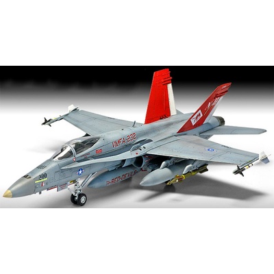 Academy McDonnell F/A-18A+ USMC VMFA-232 Devils červená 1:72