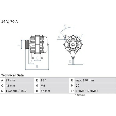 generátor BOSCH 0 986 049 960