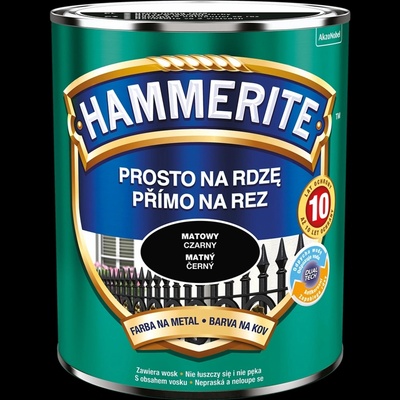 Hammerite priamo na hrdzu 0,7L matný čierny