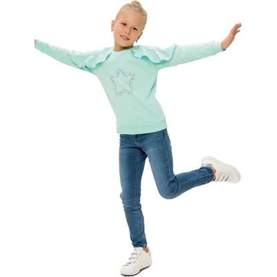 Winkiki Kids Wear Dívčí mikina Star mátová