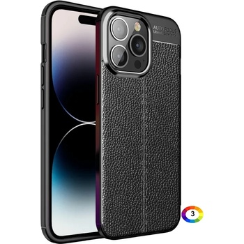 Image 1 of Apple iPhone 14 Pro Удароустойчив Litchi Skin Калъф и Протектор