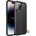 Apple iPhone 14 Pro Удароустойчив Litchi Skin Калъф и Протектор