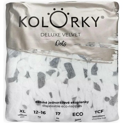 Kolorky Deluxe Velvet Dots EKO XL 12-16 kg 17