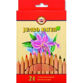 KOH-I-NOOR Jumbo Natur Coloured Pencils Комплект цветни моливи 24 бр (2174N24001KZ)