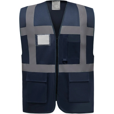 Yoko vesta HVW801 Hi-Vis multifunkční výstražná navy