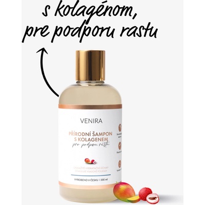 Venira Přírodní šampon s kolagenem pro podporu růstu mango liči 300 ml