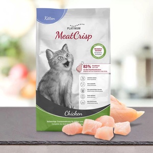 PLATINUM MeatCrisp Kitten Chicken - Премиум суха храна за котенца с 83% прясно пилешко месо 1.5кг