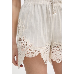 Twinset къс панталон 2в1 дамски с лен (261LM2FDD)