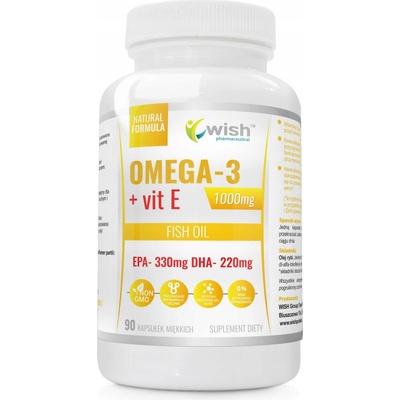 Wish Omega-3 1000 mg vitamín E 90 kapsúl