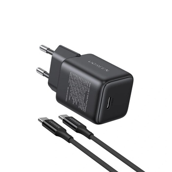 UGREEN 30W USB-C GaN комплект за бързо зареждане черен EU X513