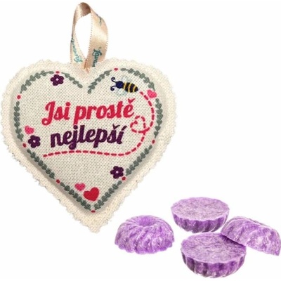 Lavandia Malý dárkový balíček - Jsi prostě nejlepší - levandule (Drobný dárkový balíček pro oblíbenou paní učitelku, kolegu či kamarádku. Dárkově zabaleno v celofánu, převázáno ozdobnou stužkou. )