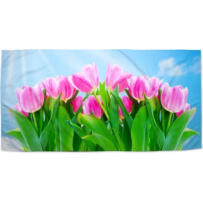 Sablio Uterák Ružové Tulipány 30 x 50 cm