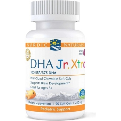 Nordic Naturals DHA Junior Xtra | 165 mg EPA & 375 mg DHA [90 Гел капсули] Горски плодове