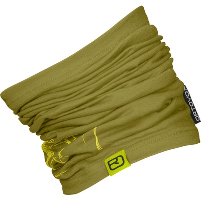Ortovox fleece light Grid neckwarmer světle zelená