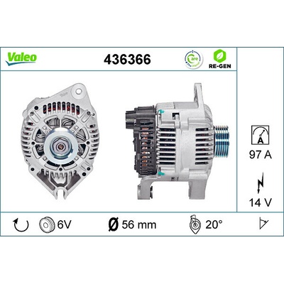 Alternátor VALEO 436366
