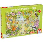 Schmidt Spiele Пъзел Schmidt от 100 части - Горски животни (56370) - baby