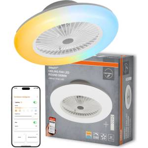 OSRAM - Димируемо LED таванно осветително тяло с вентилатор SMART+ LED/75W/230V Wi-Fi + дистанционно управление (P227977)