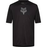 FOX Racing Мъжка фланелка с къс ръкав за колоездене FOX Racing Ranger S/S Jersey Fox Head Cycling jersey - Black (056-3672-0113)