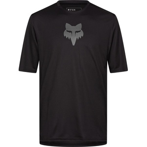 FOX Racing Мъжка фланелка с къс ръкав за колоездене Fox racing Ranger S/S Jersey Fox Head Cycling jersey - Black (056-3672-0113)