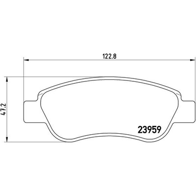 Sada brzdových destiček BREMBO P61081