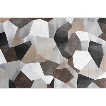 КИЛИМ АРГЕНТУМ 3d ФИГУРИ КАФЯВО 160х230см (21163925-9293-160х230)