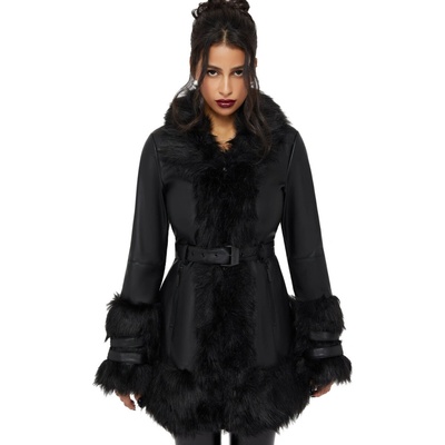 Killstar kabát dámsky Night Owl Black KSRA013417