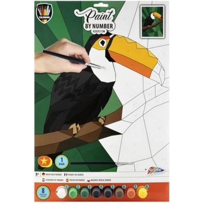GRAFIX Malování podle čísel A3 Tukan
