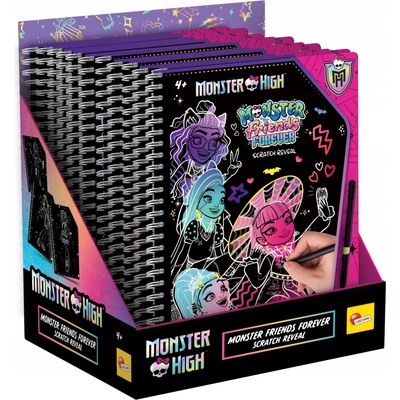 Monster High vyškrabávací omalovánky kamarádky navždy