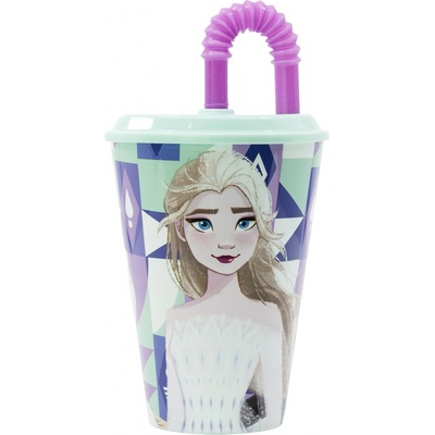 STOR Téglik so slamkou ĽADOVÉ KRÁĽOVSTVO 430 ml