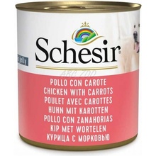 Schesir Dog Adult kuře/mrkev 285g