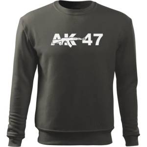 DRAGOWA мъжки суитшърт ak-47, сив, 300г/м2 (5397)