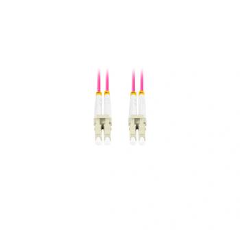Lanberg Оптичен мрежов кабел с дължина 5 м и LC/UPC-LC/UPC конектори, Lanberg Z32333, MM, DUPLEX 3.0MM OM4 50/125 LSZH, лилав (FO-LULU-MD41-0050-VT) (FO-LULU-MD41-0050-VT)
