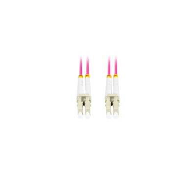 Lanberg Оптичен мрежов кабел с дължина 5 м и LC/UPC-LC/UPC конектори, Lanberg Z32333, MM, DUPLEX 3.0MM OM4 50/125 LSZH, лилав (FO-LULU-MD41-0050-VT) (FO-LULU-MD41-0050-VT)