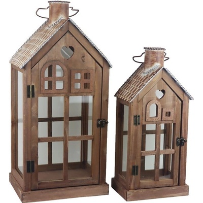 Dřevěná lucerna, S/2 D7089