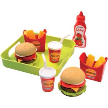 Ecoiffier Бърза храна с поднос