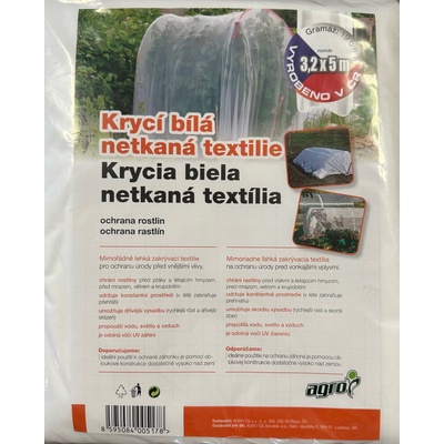 Agro Netkaná textília biela 19 g, 3,2 x 5 m //