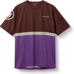 Endura Мъжка фланелка с къс ръкав за колоездене Endura Singletrack Core T-Shirt II Cycling jersey - End Mahogany - размер XL (056-2673-0714)