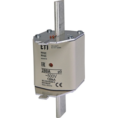 Poistka nožová ETI 004115107 NV3/NH3 280A gL/gG 500V