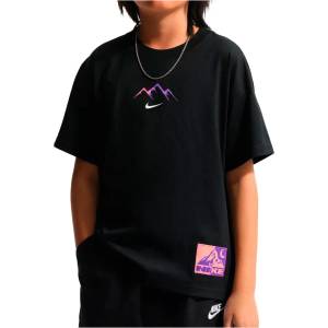 Nike Детска тениска Nike Kid's NSW Tee Loose Fit Logo Retro T-shirt - Black (704-6531-0111)