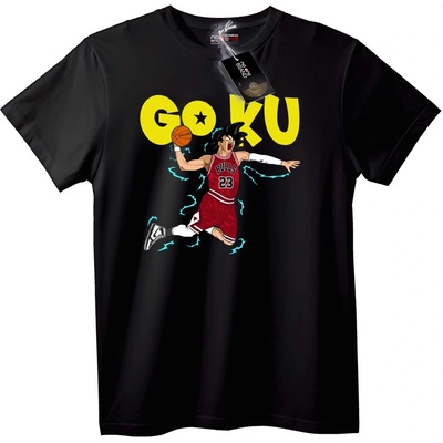 NOONEBRAND Тениска Goku Bulls 23 баскетбол - 2XL, White