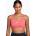 Nike Спортен сутиен Nike Swoosh Medium Support Training Bra sea coral/white