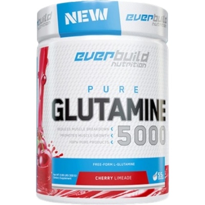 Everbuild Nutrition Glutamine 5000 [300 грама] Черешов Лайм