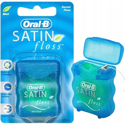Oral B Dentálna niť s mätovou príchuťou Satin Floss Mint 25 m