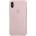 Apple Silicone Case - оригинален силиконов кейс за iPhone X (бледо розов)