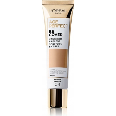 L'Oréal Paris Age Perfect BB Cover hydratačný a krycí bb krém 04 Medium Vanilla 30 ml