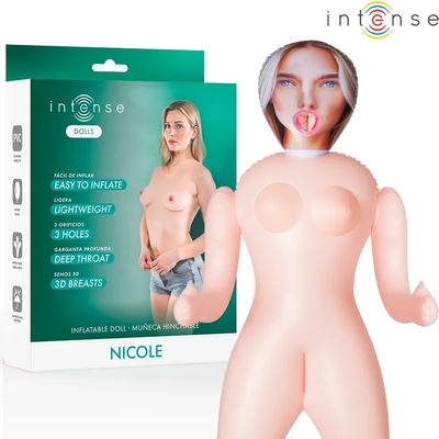 Надуваема кукла с три отвора и гърди, 145см. - Intense Dolls Nicole (D-244842)