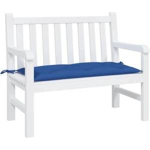 vidaXL Възглавница за градинска пейка синя 100x50x7 см оксфорд плат (361574)