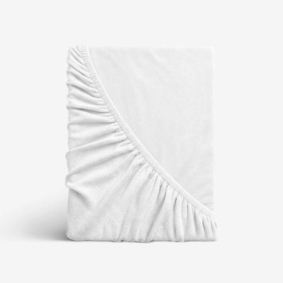 Goldea froté elastické prostěradlo bílé 90x200