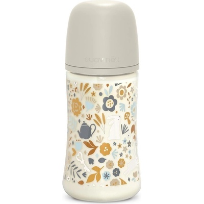 Suavinex kojenecká láhev Wonderland Fyziol průtok Liberty krémová 270ml