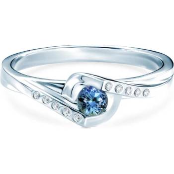 Image 1 of SAVICKI Пръстен Blue Lagoon: бяло злато, танзанит
